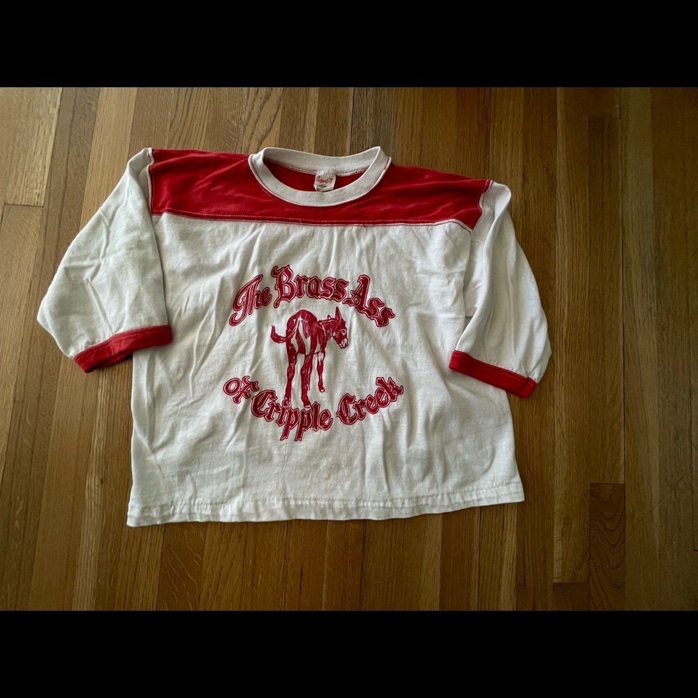 Vintage quarter-sleeve tee.